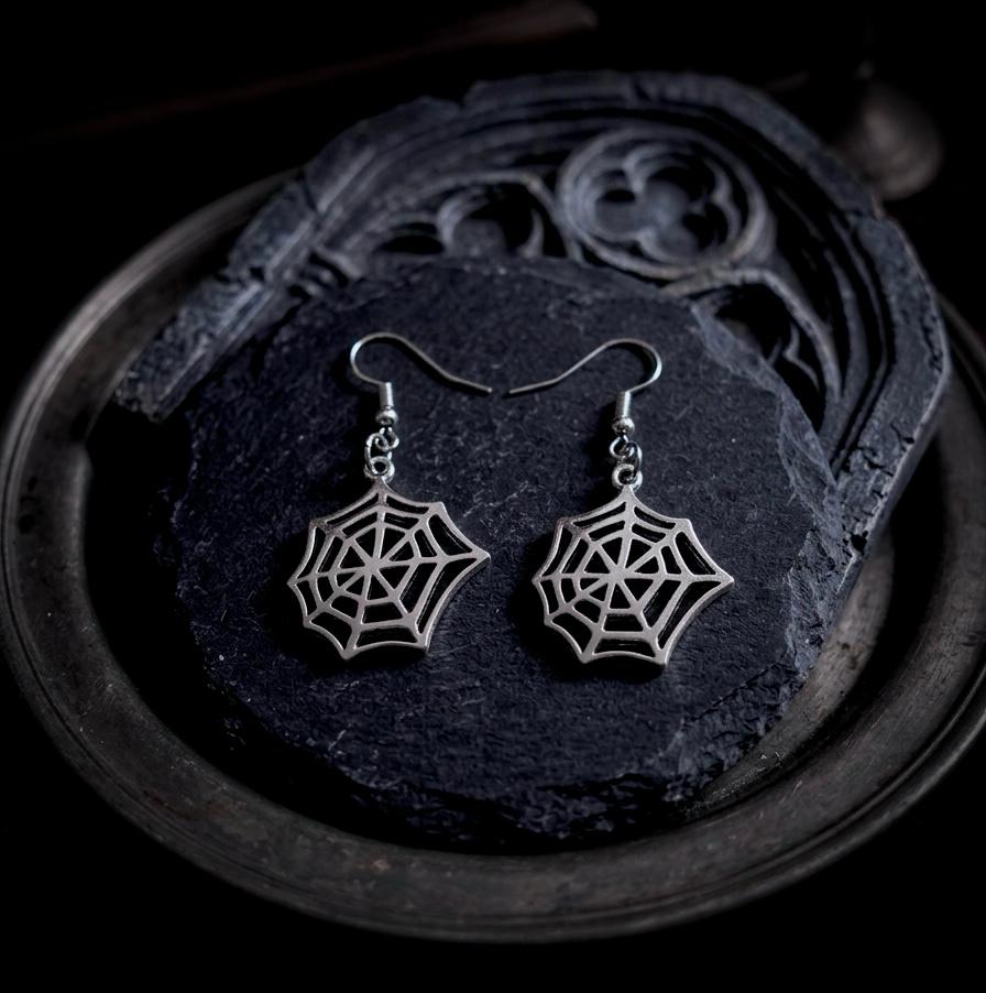 Earrings - Dark Web